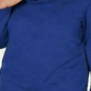Karen Scott Women's Sport Cowl Neck Top Blue Size Medium
