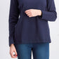 Karen Scott Women's Sport Cowl Neck Top Blue Size X-Large
