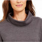 Karen Scott Women's Sport Cowl Neck Top Charcoal Size Small