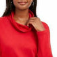 Karen Scott Women's Sport Cowl-Neck Top Red Size Large