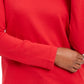 Karen Scott Women's Sport Cowl Neck Top Red Size Small