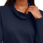 Karen Scott Women's Funnel Neck Top Navy Size Petite Medium