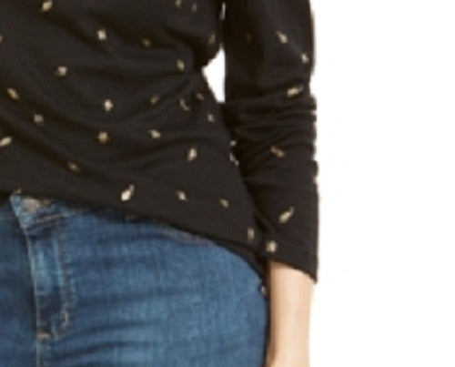 Karen Scott Women's Autumn Wind Turtleneck Black Size X-Large