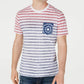 American Rag Men's Tonal Striped Pocket T-Shirt Red Size Small