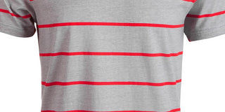 American Rag Men's Striped T-Shirt Grey Size Medium