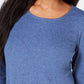 Karen Scott Women's Tulip Hem Top Blue Size X-Small