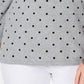 Karen Scott Women's Printed 3/4 Sleeve Sweater Grey Size Petite Medium