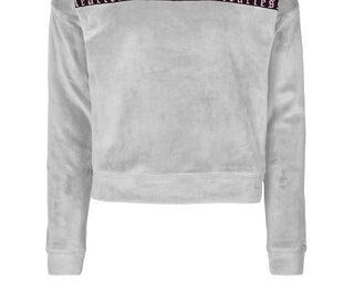 Ideology Big Girls Velour Top Gray Size Medium