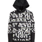 Ideology Big Boys Never Quit Layered-Look Hoodie Black Size Medium