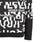 Ideology Big Boys Never Quit Layered-Look Hoodie Black Size Small