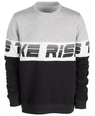 Ideology Big Boys Colorblocked Sweatshirt Black Size Large