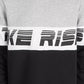 Ideology Big Boys Colorblocked Sweatshirt Black Size Large