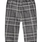 First Impressions Baby Boys Velvet-Stripe Plaid Pants Dark Gray Size 24M