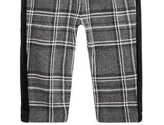 First Impressions Baby Boys Velvet-Stripe Plaid Pants Dark Gray Size 24M