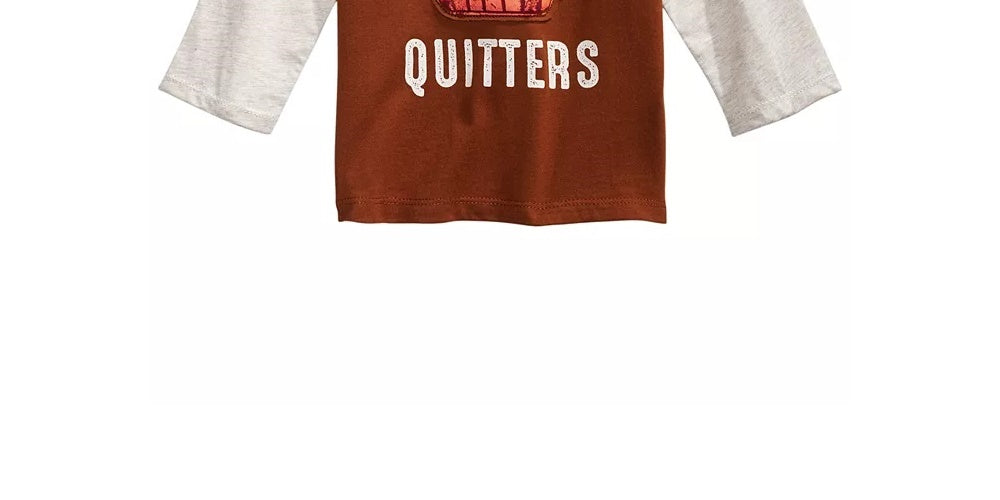 First Impressions Baby Boy's Colorblocked Leftovers T-Shirt Brown Size 6-9 Months