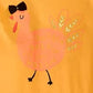 First Impressions Baby Girl's Cotton Gobble Gobble Peplum-Hem T-Shirt Yellow Size 18 Months