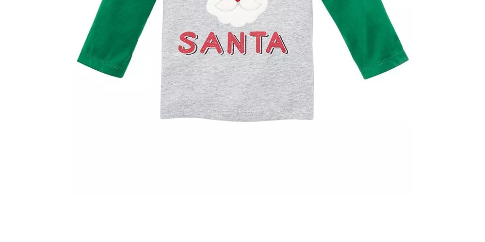 First Impressions Baby Boy's Team Santa-Print T-Shirt Dark Gray Size 3-6 Months