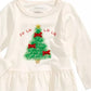 First Impressions Baby Girl's Tulle Tree Print Peplum T-Shirt White Size 3-6 Months