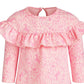 First Impressions Baby Girls Enchanted-Print Ruffle Dress Pink Size 12M