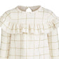 First Impressions Baby Girls Glitter-Check-Print Ruffle Dress White Size 3-6M