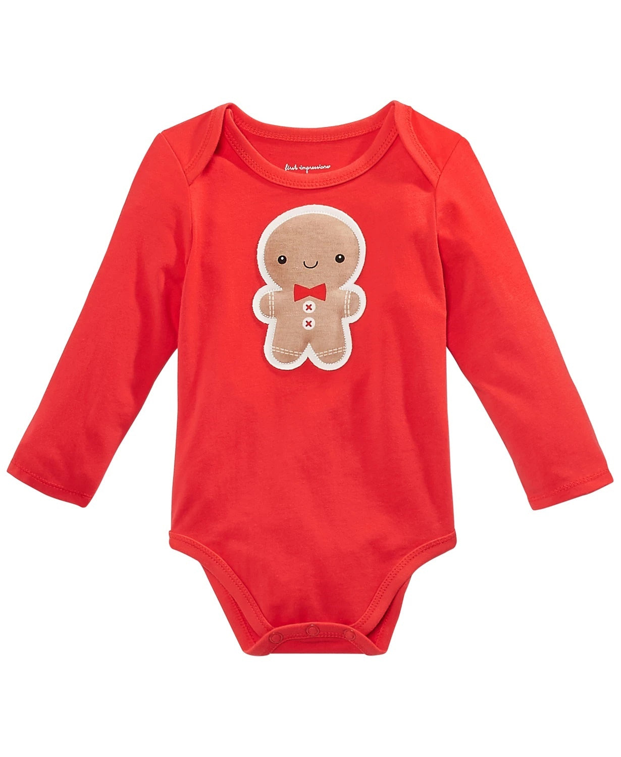 First Impressions Baby Boy's Gingerbread Bodysuit Red Size 12 Months