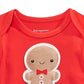 First Impressions Baby Boy's Gingerbread Bodysuit Red Size 3-6 Months