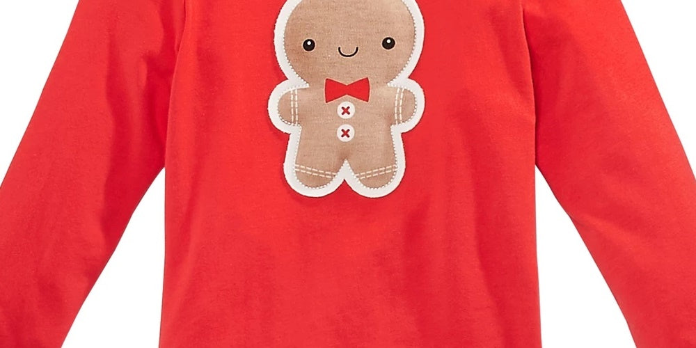 First Impressions Baby Boy's Gingerbread Bodysuit Red Size 3-6 Months