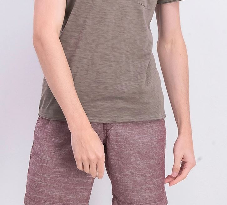INC International Concepts Men's V Neck Pocket T-Shirt Beige Size Small
