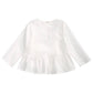First Impressions Baby Girls Cotton Embroidered Ruffle-Trim Top White Size 12M