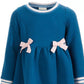 First Impressions Baby Girls Quilted Dress Dark Blue Size 18M