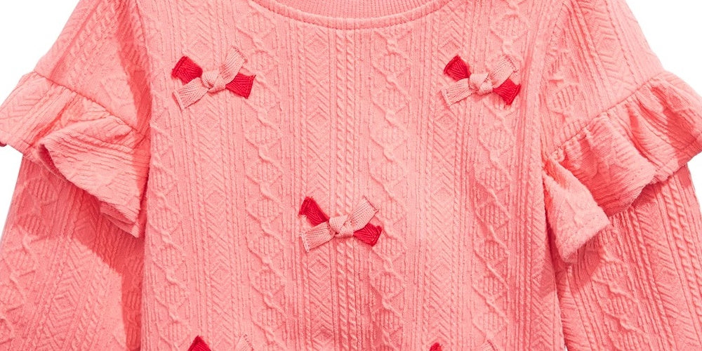 First Impressions Baby Girls Bow Applique Sweatshirt Pink Size 18M