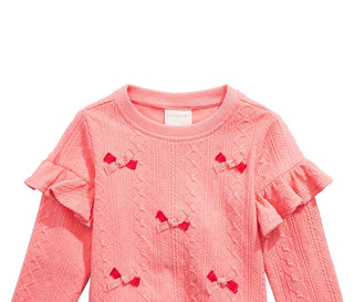 First Impressions Baby Girls Bow Applique Sweatshirt Pink Size 24M