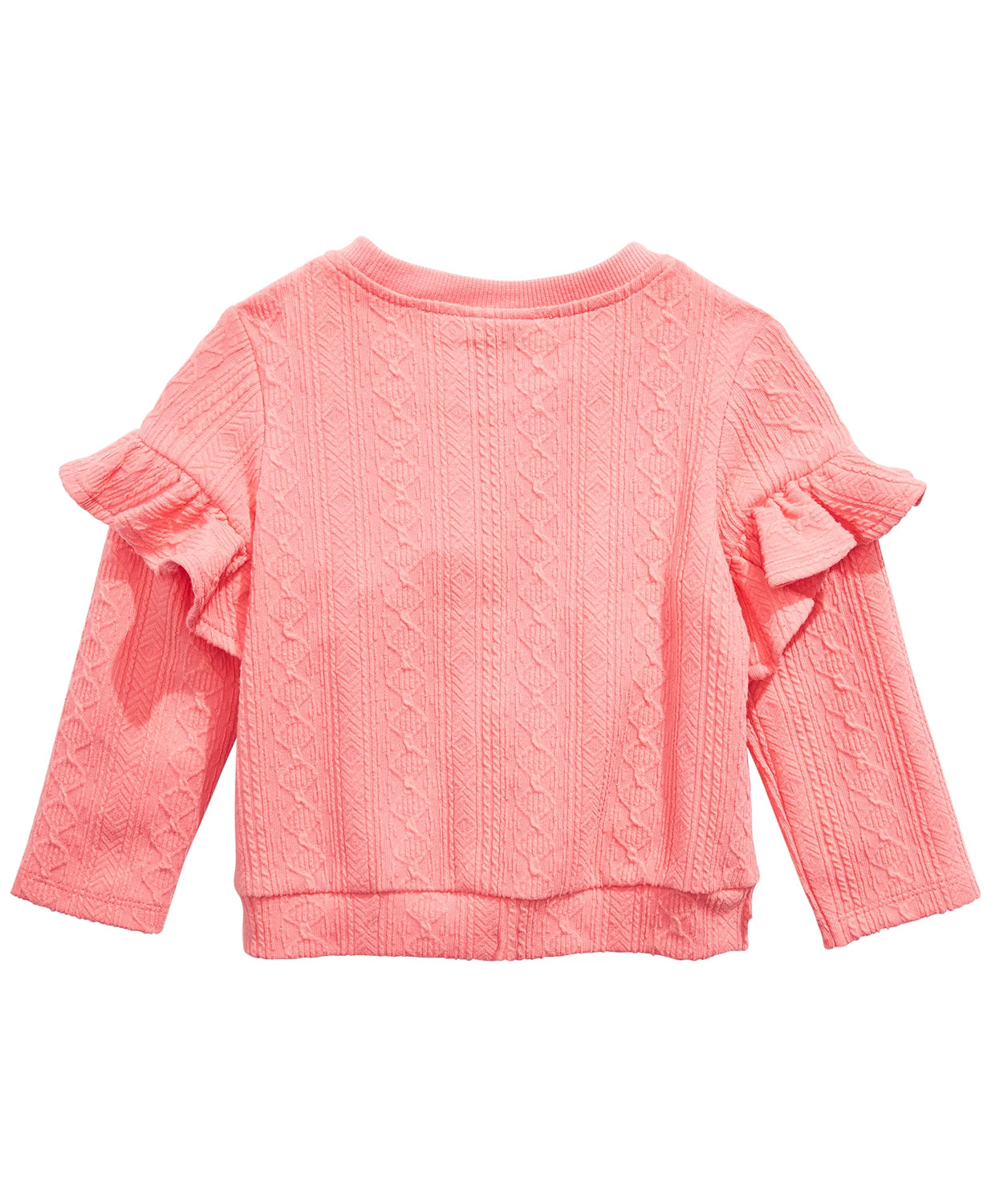 First Impressions Baby Girls Bow Applique Sweatshirt Pink Size 6-9MOS