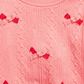 First Impressions Baby Girls Bow Applique Sweatshirt Pink Size 6-9MOS