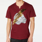 INC International Concepts Men's Lightning Tiger Graphic T-Shirt Wine Size XX-Large