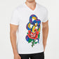 INC International Concepts  Men's Rhinestone Snake  T-Shirt White Size XX-Large