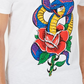 INC International Concepts  Men's Rhinestone Snake  T-Shirt White Size XX-Large