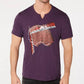 INC International Concepts Men's Abstract Leopard Graphic T-Shirt Purple Size XXX-Large