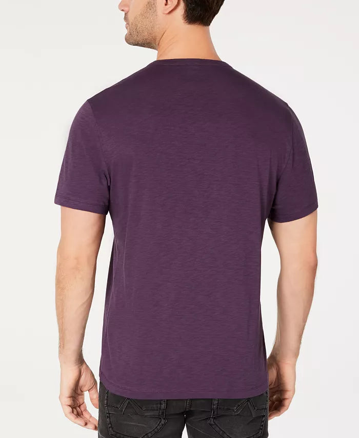 INC International Concepts Men's Abstract Leopard Graphic T-Shirt Purple Size XXX-Large
