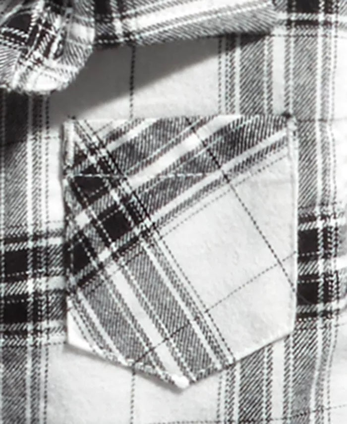 First Impressions Baby Boys Cotton Plaid Shirt White Size 18M