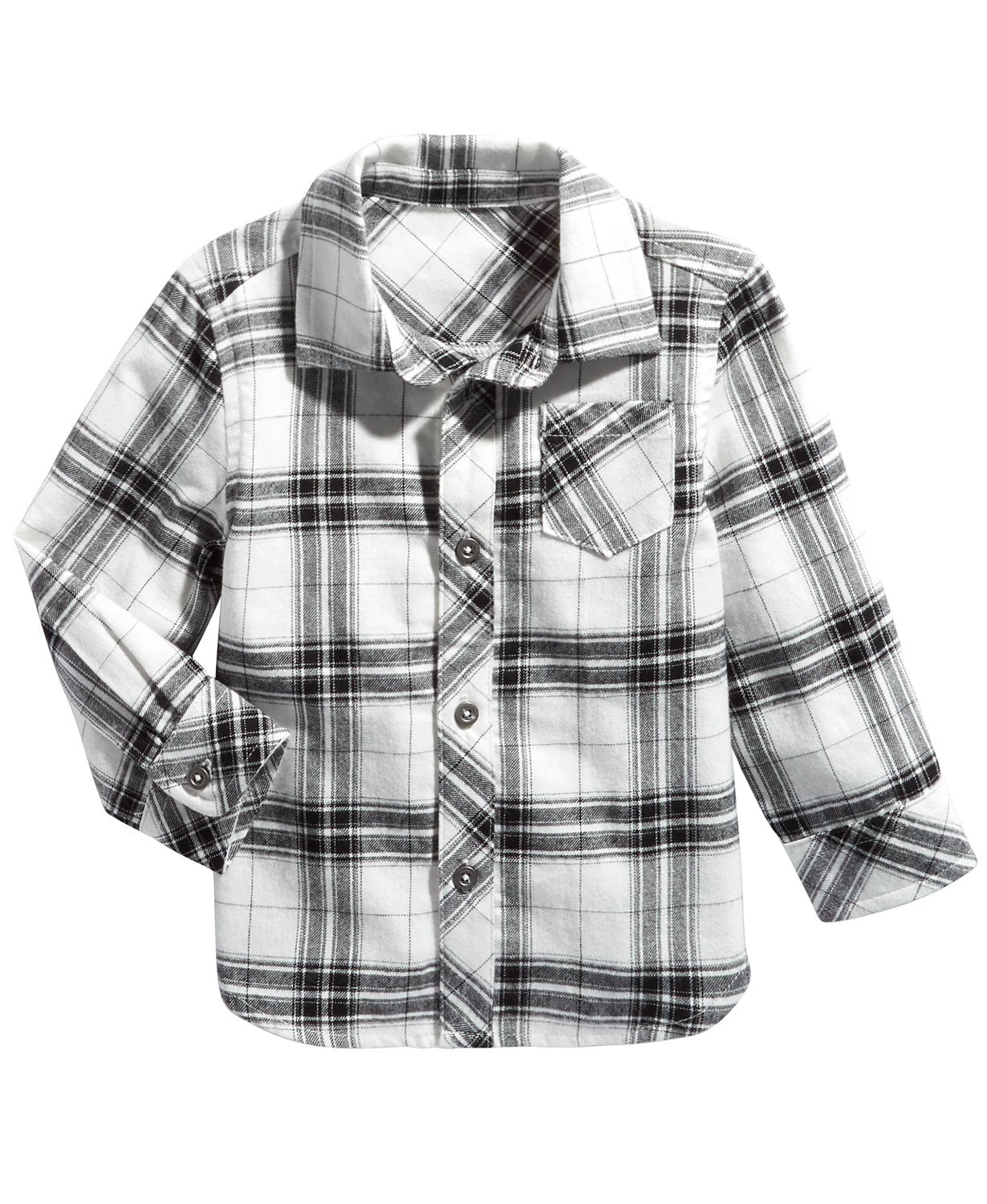First Impressions Baby Boys Cotton Plaid Shirt White Size 24M