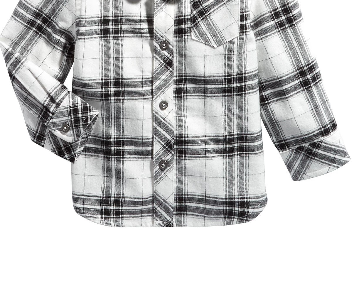 First Impressions Baby Boys Cotton Plaid Shirt White Size 24M
