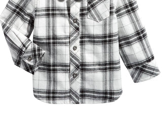 First Impressions Baby Boys Cotton Plaid Shirt White Size 24M