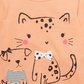 First Impressions Baby Girls Dog & Cat T-Shirt Orange Size 12MOS