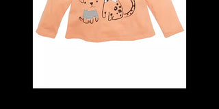 First Impressions Baby Girls Dog & Cat T-Shirt Orange Size 3-6 MOS