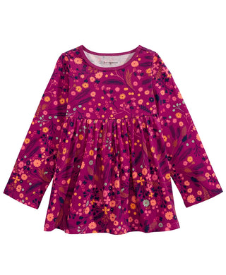 First Impressions Baby Girls Cotton Floral-Print Tunic Purple Size 18M