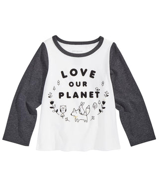 First Impressions Baby Girls Planet-Print Cotton T-Shirt White Size 24M