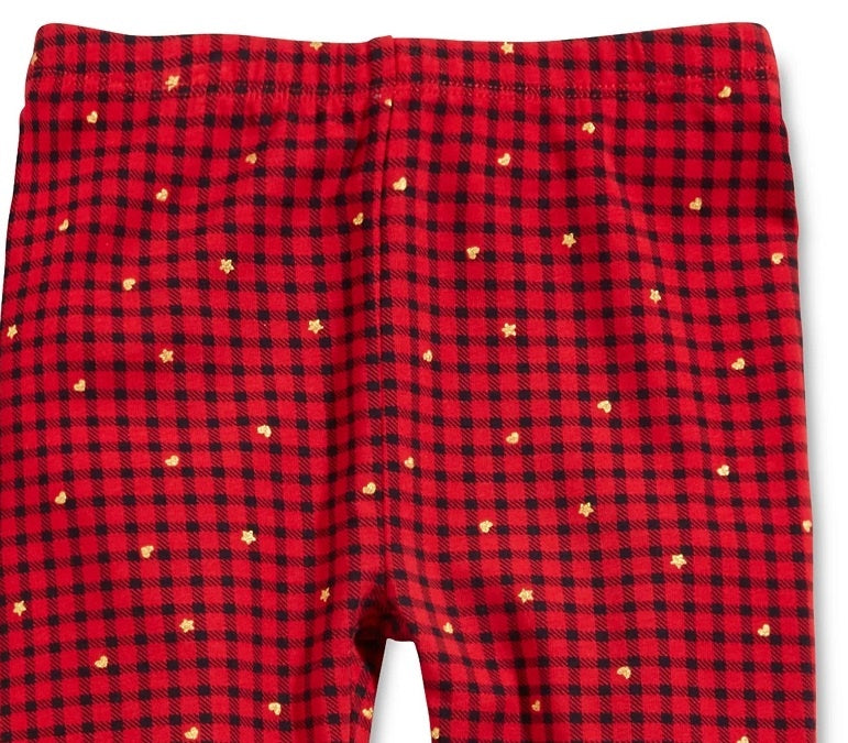 First Impressions Baby Girl's Check-Print Leggings Red Size 18 Months