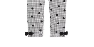First Impressions Baby Girl's Dot-Print Houndstooth Leggings White Size 3-6 Months