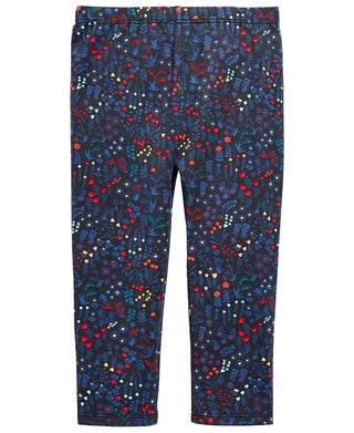 First Impressions Baby Girl's Floral-Print Leggings Black Size 12 Months